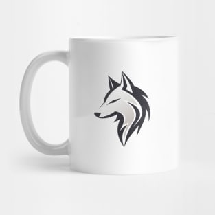 Frost Moon Wolf Shadow Mug